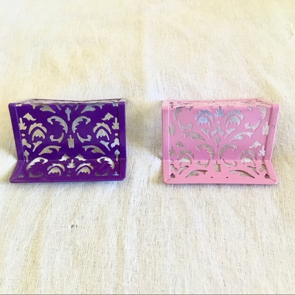 Pink or purple filigree business card holder NWT - LAST ONE - Picture 3 of 8